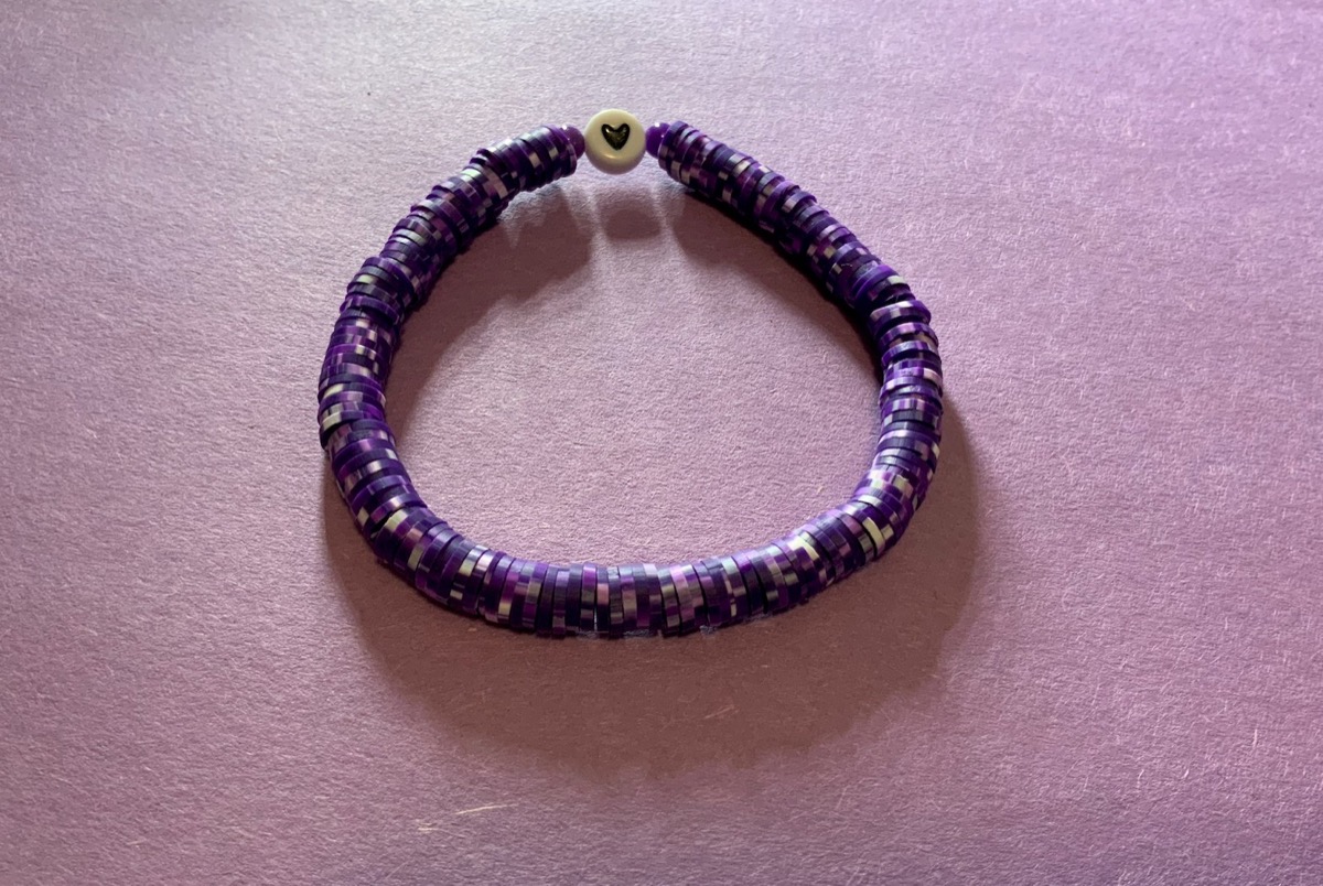 Purple Clay Bracelet